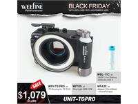 Weefine Set: Housing for TG 7/6/5, Ringlight 3000 CCW, Adapter, 18650 Li-Ion batteries