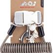 AOI Spring Coiled Lanyard with Quick Release Buckle and Swivel Eye Bolt Snap (blanc) | Bild 4