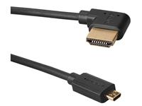 Câble HDMI interne Weefine D-A (1x coudé) D-droit vers A-droit, 70 cm