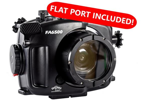 Caisson étanche Fantasea FA6500 Kit A pour Sony A6500 / A6300 (FML hublot plat 34 inclus)