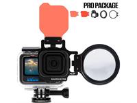 FLIP10+ Pro Package avec filtres DIVE&DEEP & +15 MacroMate Mini Lens pour GoPro HERO 5-11