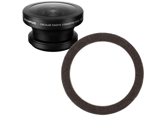 Ikelite Bague anti-reflets pour objectif Olympus FCON-T02 Fisheye