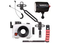 Ikelite Caisson étanche pour OM System Tough TG-7 / TG-6 et kit Ecko Strobe Deluxe