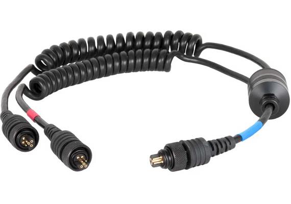 Ikelite Dual TTL Sync Cord (new version): Ikelite housing bulkhead to 2 Ikelite DS strobes