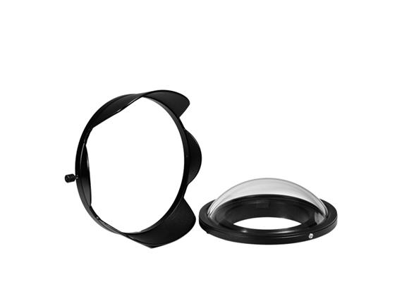 Isotta hublot dome 3.3" B120 - H40 en vitre optique pour caissons Isotta Reflex