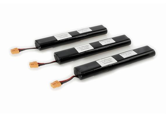 Keldan Kit de Batteries 3x74 Wh Li-Ion, 10.8 V (3 batteries sans support) pour Video 18X
