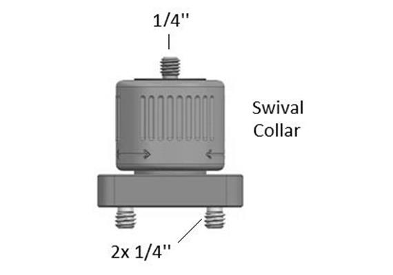 Nauticam Collier pivotant avec vis 1/4"