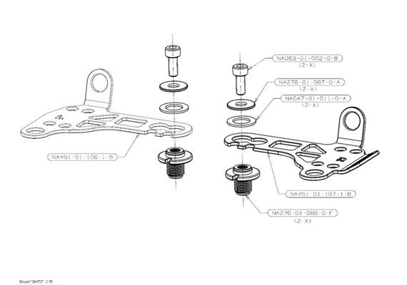 Nauticam Pair of Handle Brackets for NA-D500/D7500/D850/6DII