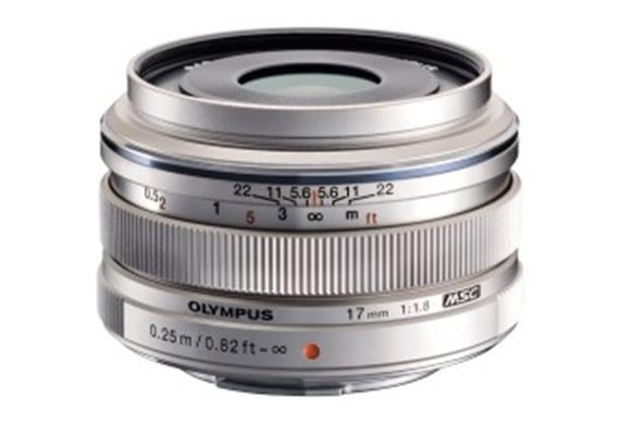 Olympus objectif M.Zuiko Digital 17mm 1:1.8 (argent)