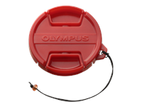 OM System red Front Cap PRLC-14 for Olympus Housing PT-053, PT-055, PT-058, PT-059