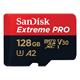 SanDisk carte mémoire ExtremePro microSD 170MB/s, 128GB (avec adaptateur SD)