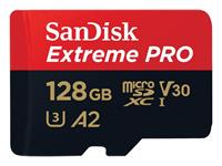 SanDisk carte mémoire ExtremePro microSD 170MB/s, 128GB (avec adaptateur SD)