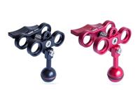 Scubalamp SUPE Butterfly Clamp with 1" ball, Aluminium (Switch ABS Plastic)
