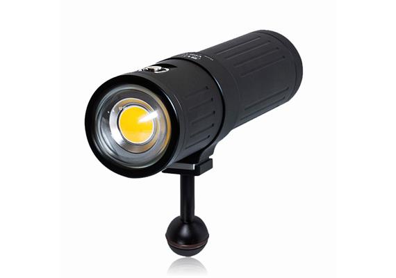 Scubalamp SUPE V4K PRO lampe vidéo et photo sous-marine - noir