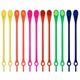 Ties (Colliers de serrage amovibles) 12 pcs. - arc en ciel