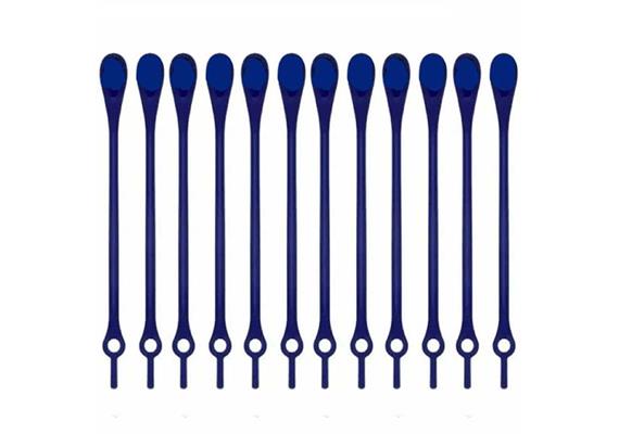 Ties (Colliers de serrage amovibles) 12 pcs. - bleu