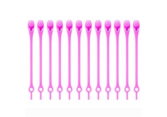 Ties (Colliers de serrage amovibles) 12 pcs. - pink