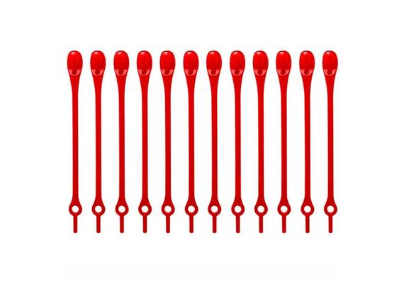 Ties (Colliers de serrage amovibles) 12 pcs. - rot