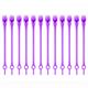 Ties (Colliers de serrage amovibles) 12 pcs. - violet