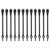 Ties (Colliers de serrage amovibles) 12 pcs. - noir