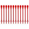 Ties (Colliers de serrage amovibles) 12 pcs. - rot