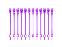 Ties (Colliers de serrage amovibles) 12 pcs. - violet