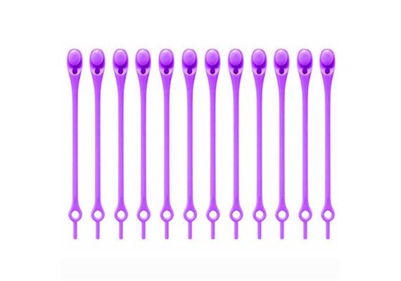 Ties (Colliers de serrage amovibles) 12 pcs. - violet