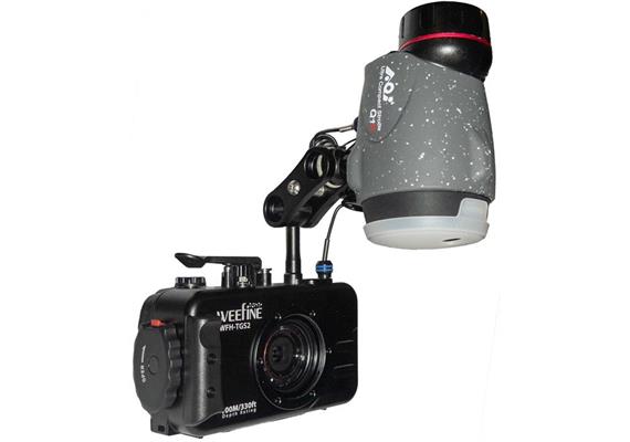 TOUGH MACRO PRO SET : OM System TG-7, caisson aluminium Weefine TGS2 100 m & flash AOI Q1i