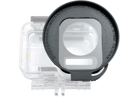 Weefine WFA137 adaptateur d'objectif pour DJI Osmo Action 60m Waterproof Case - LH-DD1