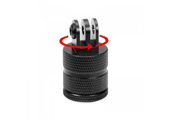 X-Adventurer Adaptateur Gopro rotatif avec filetage 1/4" (pour vis de trépied 1/4")