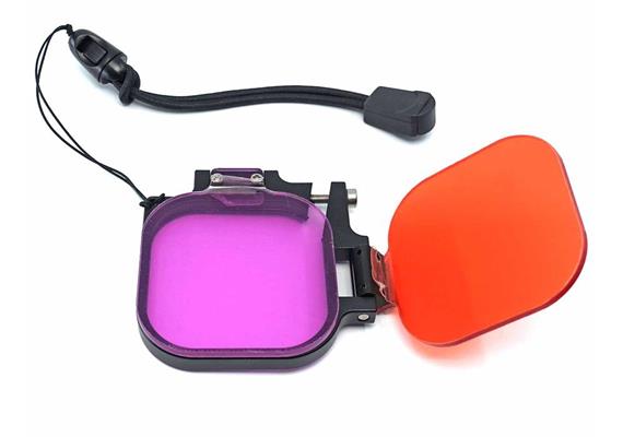 10bar Red/Magenta Flip Filter Set for GoPro Hero 8