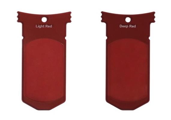 AOI Set di filtri per custodia UH-GPx (colore rosso intenso e - colore rosso chiaro)
