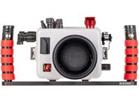 Ikelite Custodia 200DLM/D per Canon EOS R10 Kit (fibre opt.) con impugnature/vacuum