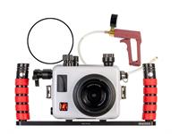 Ikelite Custodia subacquea 200FP/F-Sony a6700 PZ 16-50mm con trasmettitore a fibra ottica