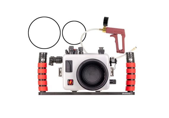 Ikelite Custodia subacquea per Canon EOS R7 Versione Deluxe con maniglie e vaccum