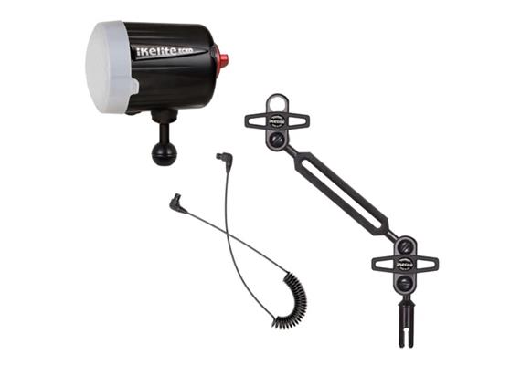 Ikelite Ecko Fiber Strobe - Pacchetto con flash, braccio e cavo in fibra ottica
