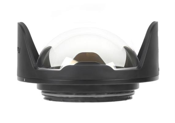 Nauticam N120 - oblò fisheye in vetro ottico da 140mm con paraluce rimovibile II