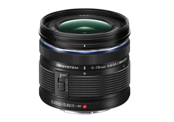 OM System M.Zuiko Digital ED 9-18mm 1:4.0-5.6 II, nero