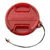 OM System red Front Cap PRLC-14 for Olympus Housing PT-053, PT-055, PT-058, PT-059