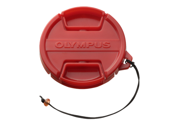 OM System red Front Cap PRLC-14 for Olympus Housing PT-053, PT-055, PT-058, PT-059