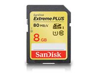 Scheda di memoria SanDisk Extreme PLUS SDHC UHS-I, 8GB