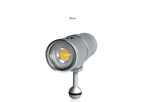 Scubalamp SUPE V4K lampada video subacquea - argento