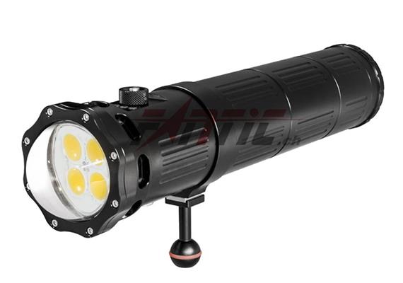 Scubalamp SUPE V12K lampada video subacquea (nero)